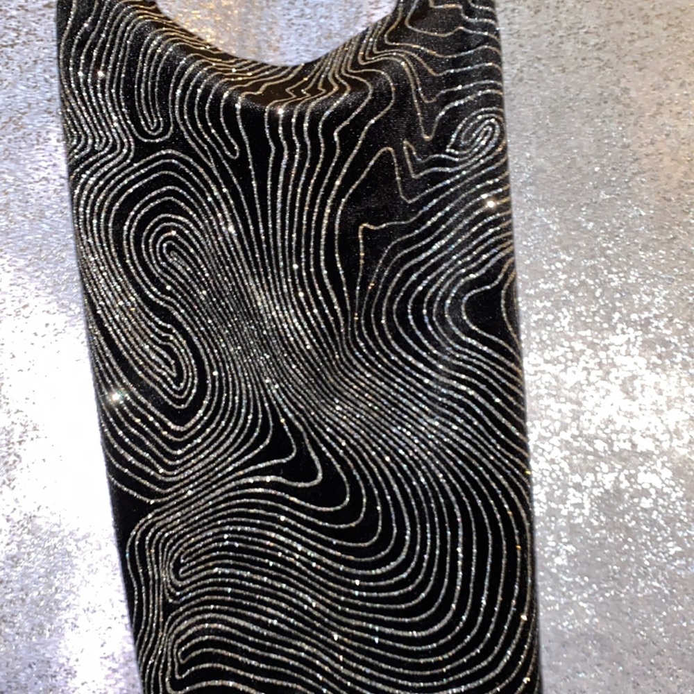 Black strappy and glittery dress, like new